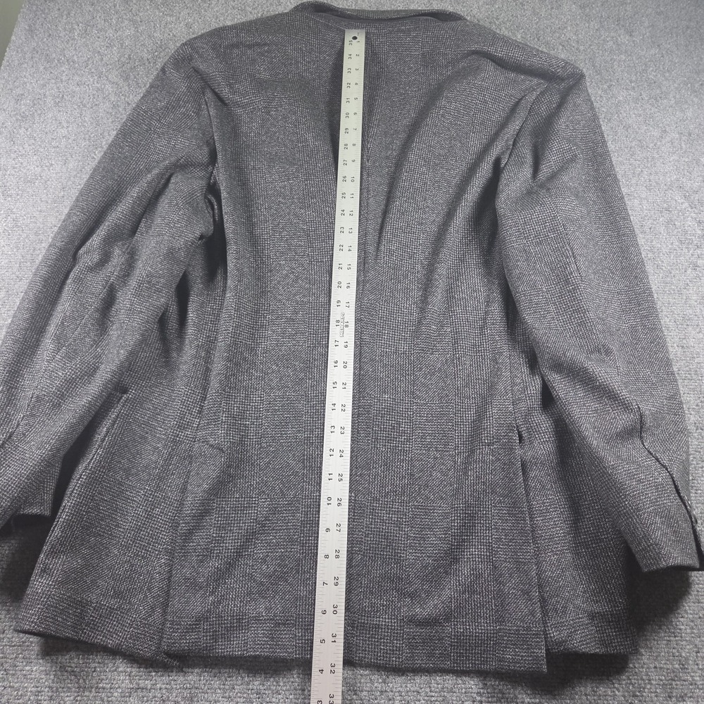 Jos A Bank Travel Jacket Men 48L Gray Blazer Wool Stretch Performance - Picture 6 of 8